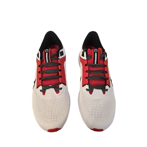 NIKE AIR ZOOM PEGASUS 40 UGA GEORGIA BULLDOGS WHITE RED BLACK MEN’S - Picture 7 of 11